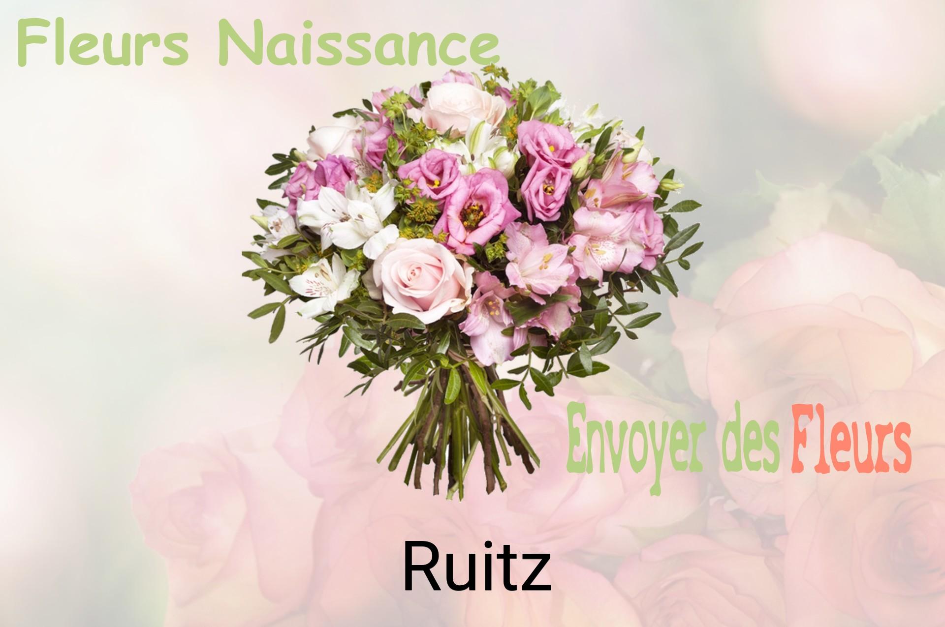 Bouquet de fleurs de naissance livré à Ruitz